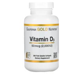 فيتامين د 3 من California Gold Nutrition ، 50 ملجم (2،000 وحدة دولية)